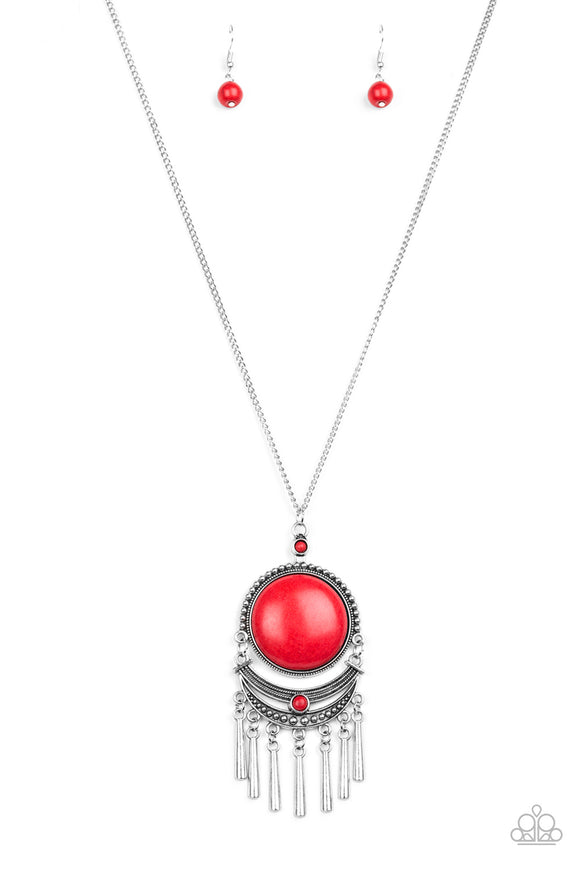 Paparazzi Necklaces - Simple Blessings - Red – jewelryandbling.com